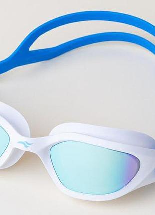Окуляри для плавання aqua speed eclipse mirror 61414 білий, блакитний унісекс ofsm