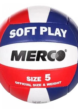 Волейбольний м'яч merco soft play id67768, червоний, розмір (eu) — 5