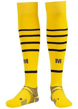 Футбольные гетры с логотипом borussia dortmund bvb puma 759099-01, жёлтый, размер (eu) - 4 (43-46)