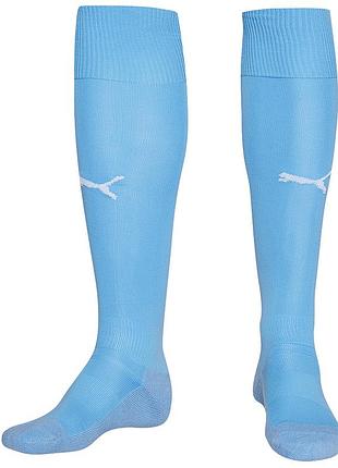 Гетры футбольные puma team голубые 701268-11, голубой, размер (eu) - 4 (43-46)