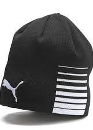 Двостороння шапка puma liga reversible beanie 022357-03, чорний, розмір (eu) — 1size