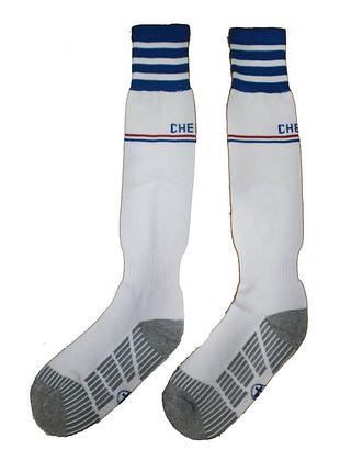 Гетры подростковые футбольные chelsea away co-5079-ch-w, белый, размер (eu) - 32-39