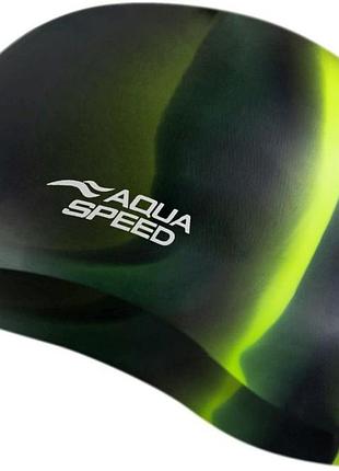 Шапка для плавания aqua speed bunt 8842 мультиколор унисекс osfm