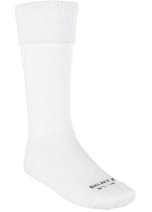 Гетри футбольні select club 6552833000 білі, білий, розмір (eu) — 33-36