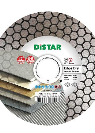 Диск алмазный отрезной distar 1a1r 125 edge dry :125x1,6x25x22,23мм, керамика, керамогранит_light343