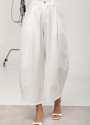 Котонові укорочені багі зі складками