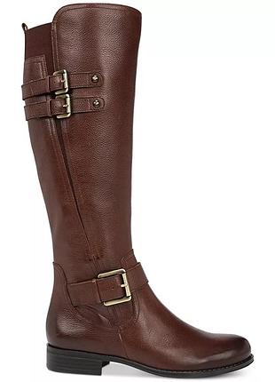 Женские высокие кожаные сапоги naturalizer jessie коричневые с пряжками, оригинал,размер us 8w-wc;uk6 ;eur 38;25 см