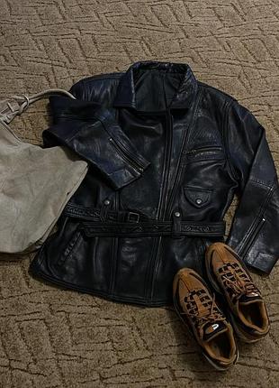 Шкіряна куртка косуха, натуральна шкіра 38р echtes leder