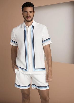 Чоловічий комплект костюм шорти + сорочка теніска