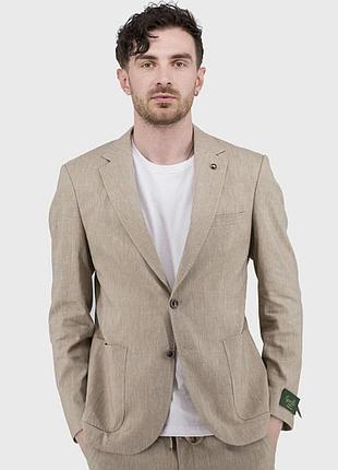 Стильный льняной мужской жакет/56/ brend sergio
