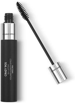 Туш для вій kiko milano crazy 90s 36h lasting volume&length effect mascara гіпоалергенна чорна 9 мл