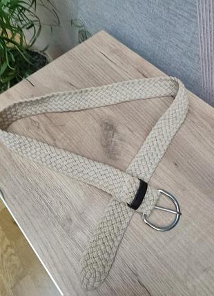 Красивый текстильный плетёный ремень