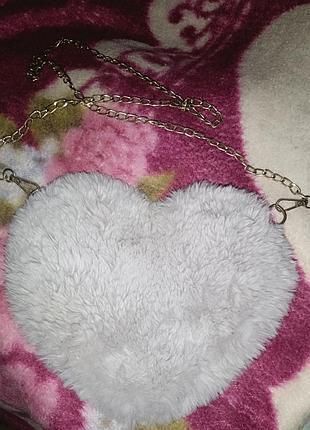 Продам плюшеву сумку - сердце