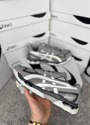 Мужские кроссовки asics gel-nyc 2055 grey white