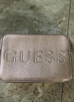 Guess crossbody золотая сумка1 фото