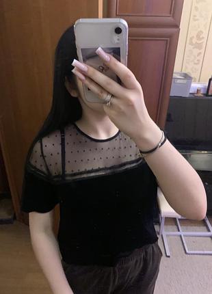 Футболка з мереживом