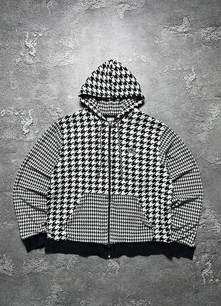 90х винтаж винтажная nike zip hoodie big swoosh monogram найк биг свуш биг лого на лампасах большой логотип могограмнный l