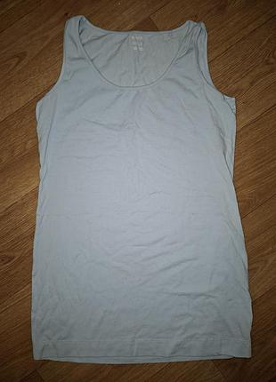 Новая качественная женская бельевая удлиненная майка нательная ночная рубашка l 50-52р, 100% хлопок esmara нитевичка.