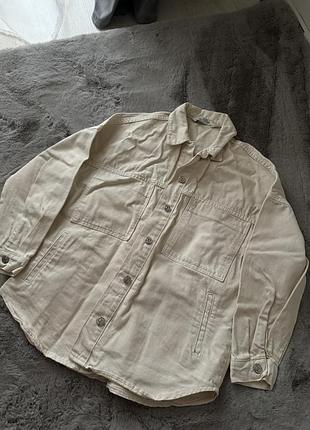 Джинсова куртка dilvin молочна