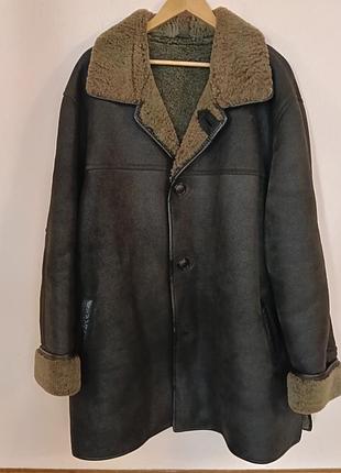 Дубленка мужская натуральная шкура мех