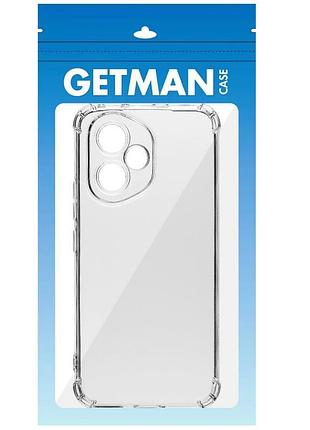 Tpu чехол getman ease logo усиленные углы full camera для honor 400 бесцветный (прозрачный) 3