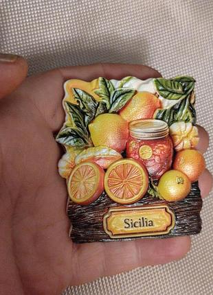 Магніт на холодильник сувенір сицилія італія sicilia