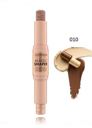 Контуринг-стик для обличчя catrice magic shaper contour and highlighter 010 light, 9г