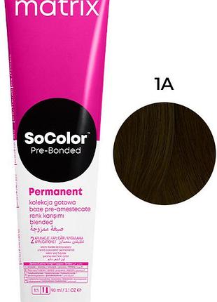 Крем-краска для волос matrix socolor pre-bonded 8ma светлый блондин мокка пепельный 90 мл