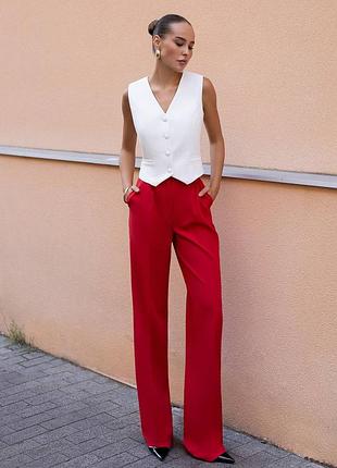 8 цветов! женские классические прямые брюки со стрелками из костюмной ткани, базовые брюки трубы, высокая посадка, деловые, костюмные, длинные