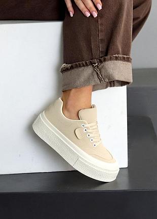 Кеды на утолщенной подошве