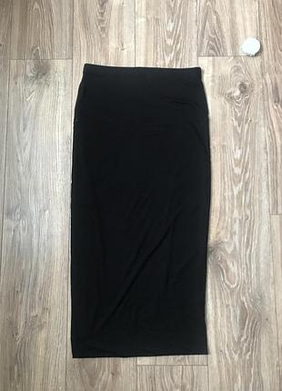 Спідниця міді подвійна тканина