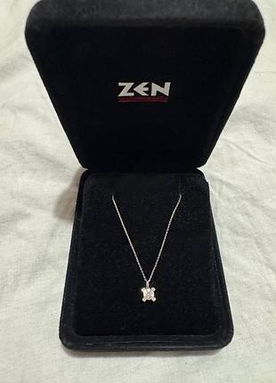 Підвіска zen diamond's з натуральним діамантом найвищої якості e color