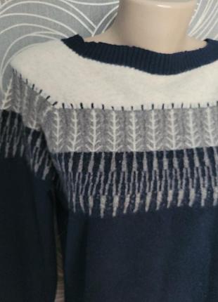 Вовна 100% теплий модний подовжений м'який джемпер