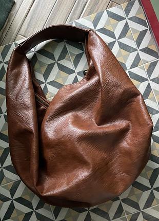 Сумка хобо нова vegan leather 🤎 2