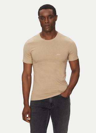 Мужская базовая коттоновая футболка hugo boss оригинал хуго босс