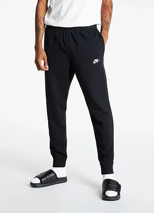 Чоловічі штани nike club french terry без флісу bv2679-010.  оригінал сша.