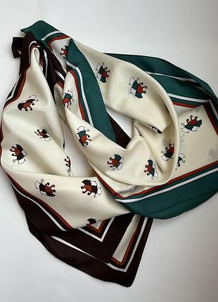 Платок, полиэстер итальялия 67*67см, винтаж