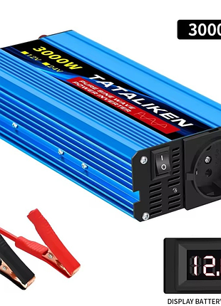 Инвертор 12v 220v tataliken 3000w чистый синус преобразователь 12/220 2
