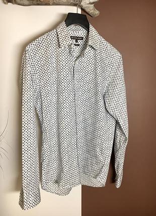 Легка літня сорочка michael cors m-ка slim fit з довгим рукавом