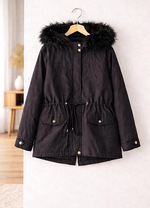 Парка демісезонна жіноча куртка з теплим капюшоном жіноче пальто весна/осінь promark