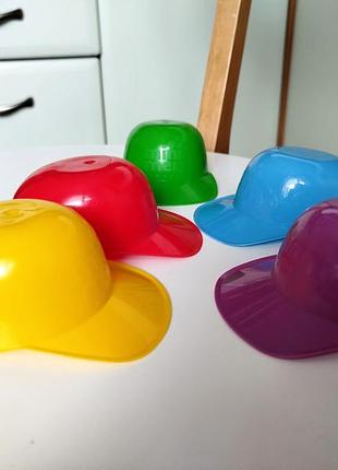 Набор кепки игрушечные пластиковые шапки для игрушек кукол головные уборы
