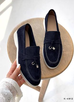 Лофери з декором замша