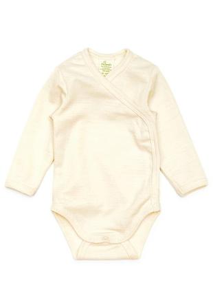 Alana термободик на запах шерсть мериноса шовк новонародженому хлопчику дівчинці 3-6 м 62-68 см