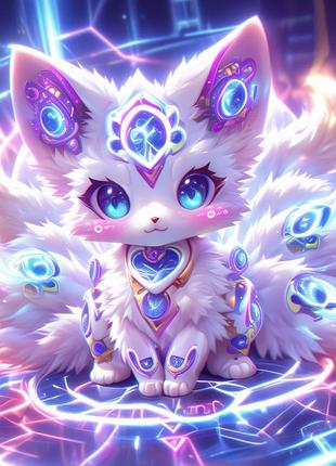 Алмазная мозаика "фантастический лис", 20*20см, на рамке, в кор. 21*21*2,5см, тм dreamtoys