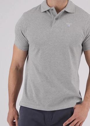 Barbour сіра футболка поло розмір л ідеальний стан оригінал