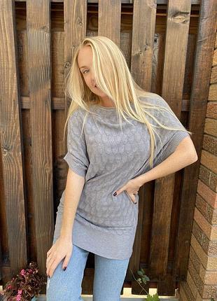 Кофта подовжена кашемір туніка універсал