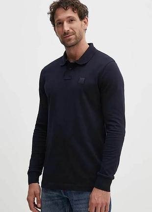 Urbanshop com ua лонгслів boss orange чоловічий колір синій однотонний 50507704 розміри запитуйте