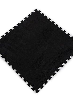 Підлога-пазл плюшевий чорний 60*60*1cm (d) sw-00002079