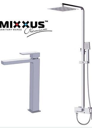 Набір змішувачів mixxus premium хром латунь.