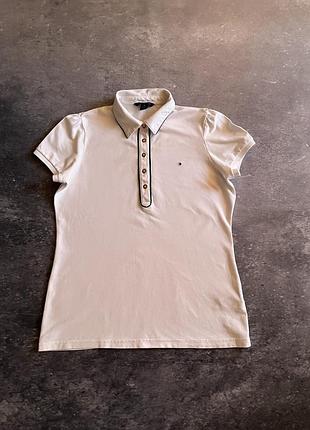 Футболка  вінтажна поло жіноча tommy hilfiger, m